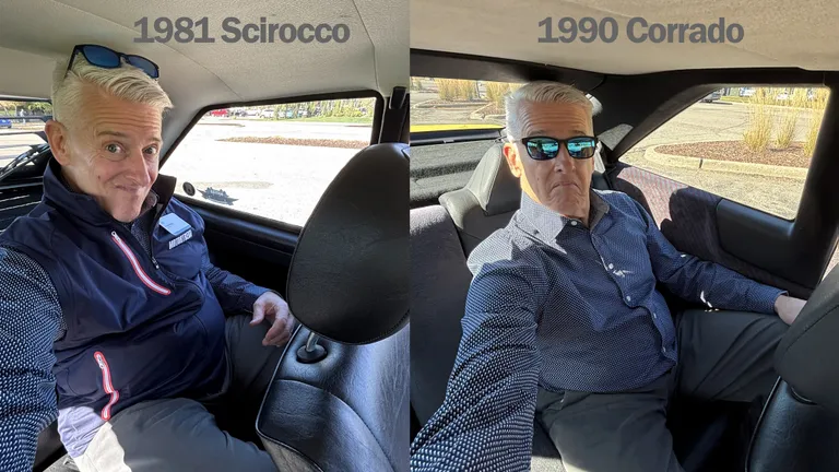 1981 Scirocco Rear Seat Headroom Comparison